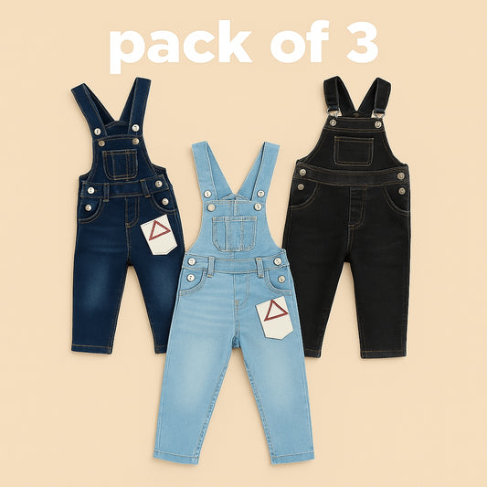 Deal of 3 Dungaree