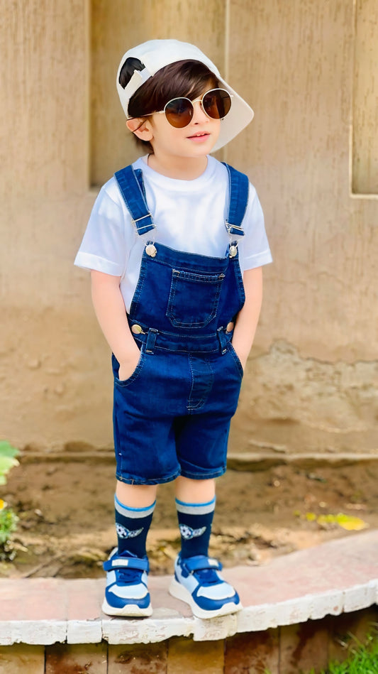 Short Dungaree - Dark Blue ( new arrival)