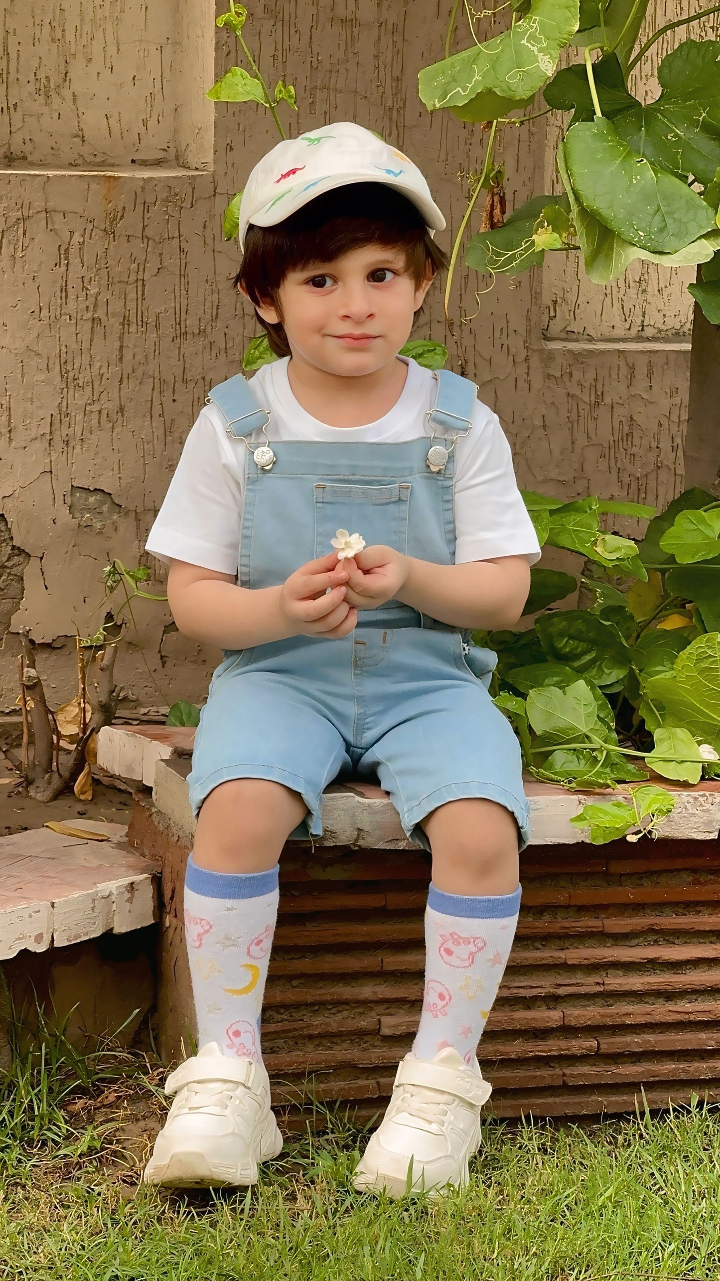 New Powder Blue Ice Short Dungree