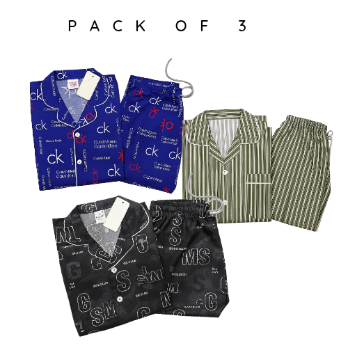 Pack Of 3 Boys Nightsuites ( 6 - 14 ) Years